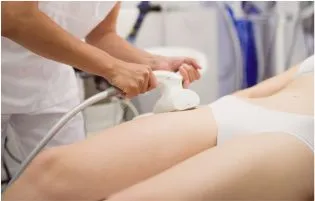 A woman is undergoing a complete body laser hair removal procedure to get flawless, radiant skin.