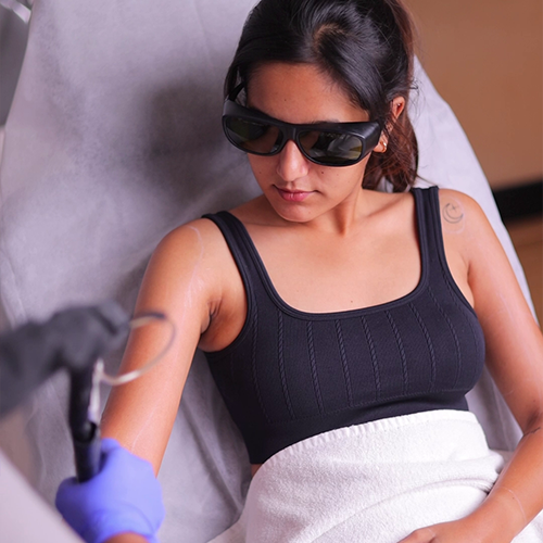 Advanced laser hair reduction treatment