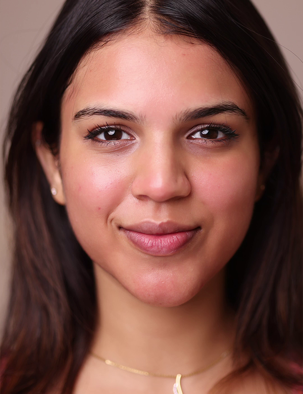 Face with brighter, smoother skin after facial treatment