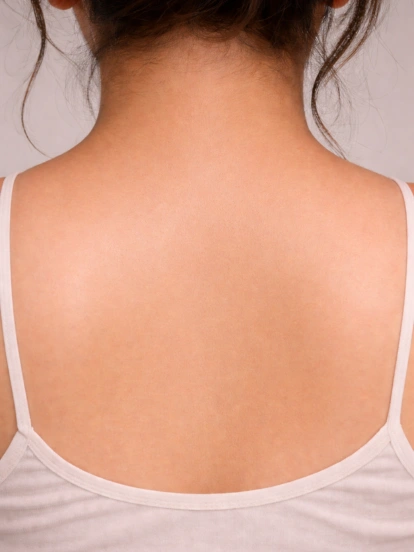 Smooth hair free skin after laser treatment