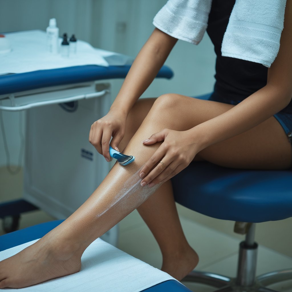 can i shave an hour before laser hair removal