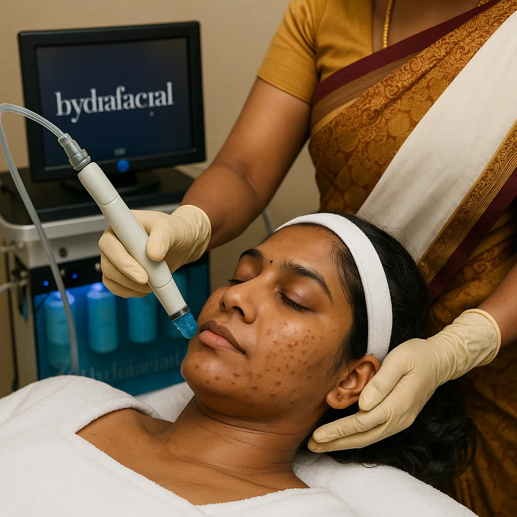 does hydrafacial remove acne scars