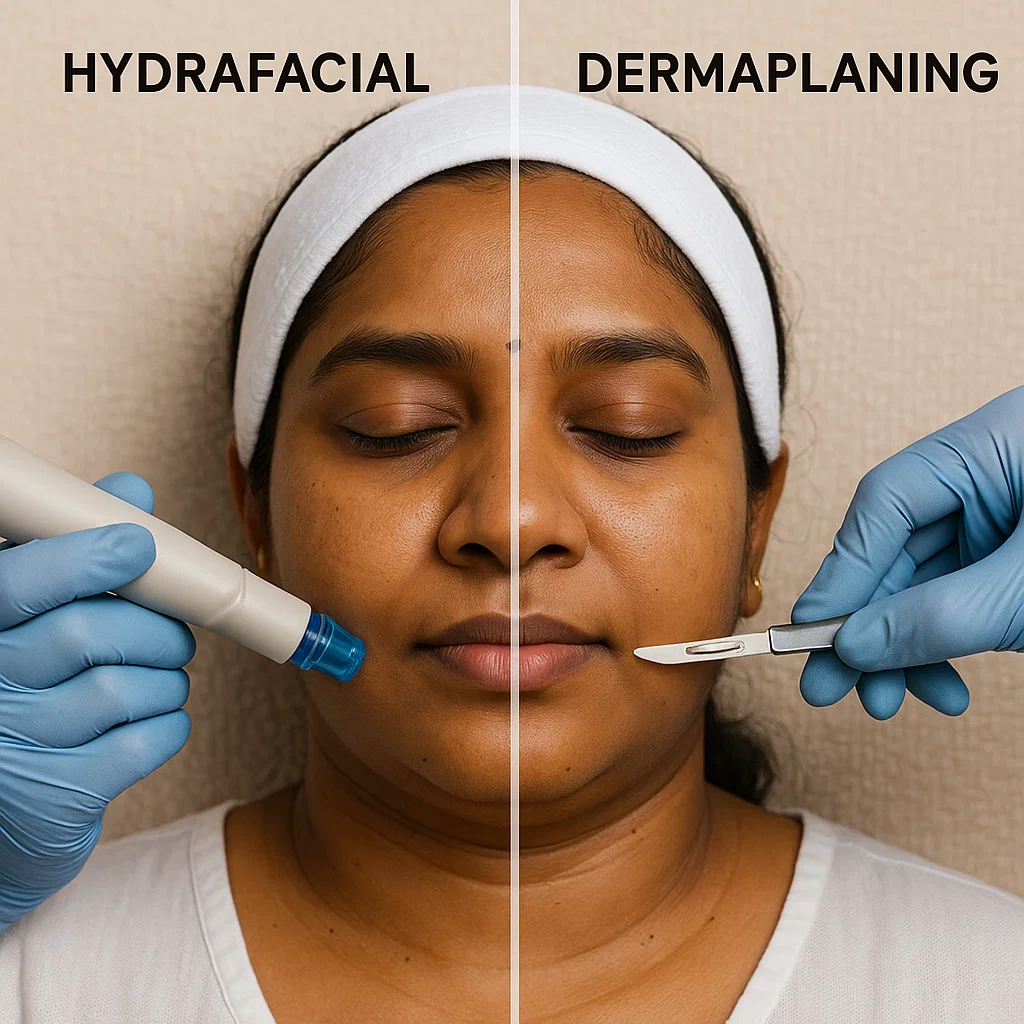 what is hydrafacial and dermaplaning