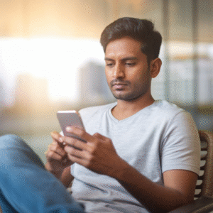 does mobile screen affect skin