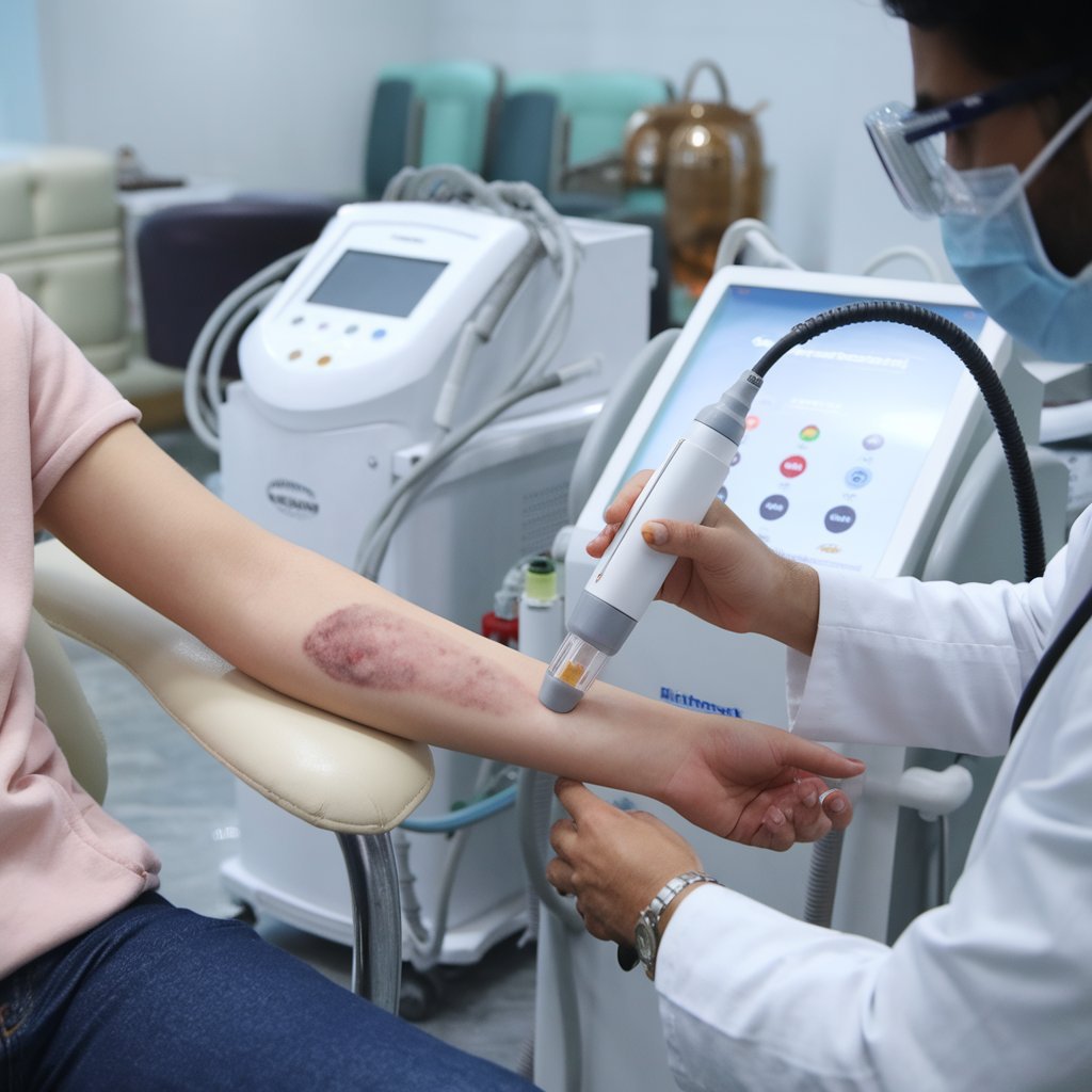 skin healing after birthmark removal