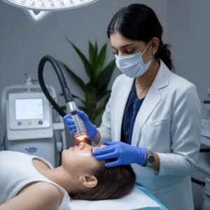 What does a vascular birthmark look like